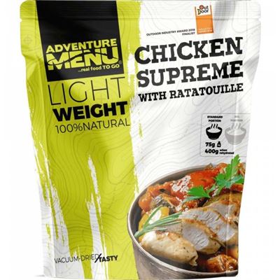 Suprême de poulet avec ratatouille PORTION 75 g/400 g - plat cuisiné déshydraté