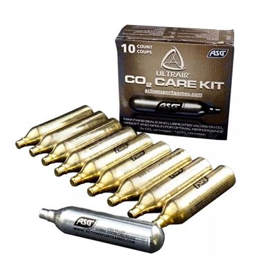 Cartouche de CO2 12 g - 9 x + 1 pièce avec silicone ASG 19237 2