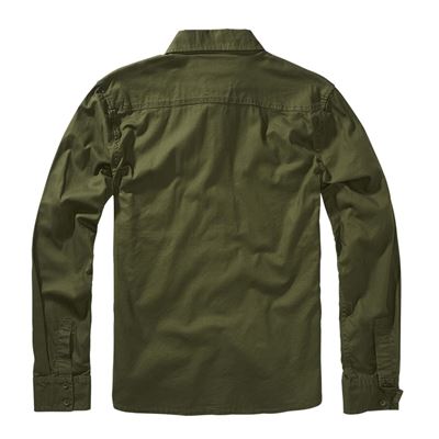 Chemise en FLANELLE à manches longues VERTE BRANDIT 4030-1 2