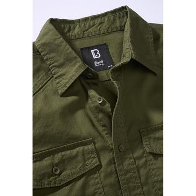 Chemise en FLANELLE à manches longues VERTE BRANDIT 4030-1 3