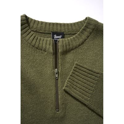 Pull-over Armee zip 3/4 VERT BRANDIT 5028-1 3