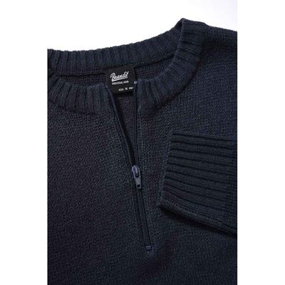 Pull-over Armee zip 3/4 NAVY BLEU BRANDIT 5028-8 3