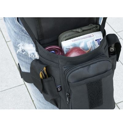 Sac à bandoulière avec sangles SIDE KICK BAG NOIR BRANDIT 8042-2 8