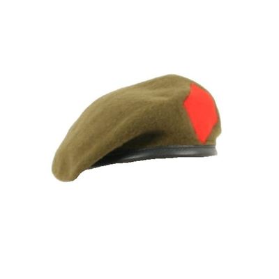 Béret en laine BRITISH regiment BRUN