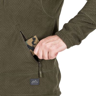 Sweat-shirt fonctionnel en polaire ALPHA TACTICAL VERT Helikon-Tex® BL-ALT-FG-02 7