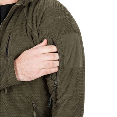 Sweat-shirt fonctionnel en polaire ALPHA TACTICAL VERT Helikon-Tex® BL-ALT-FG-02 5