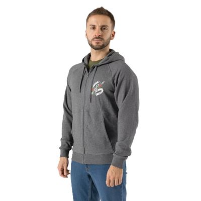 Sweat-shirt COME AND TAKE IT avec fermeture éclair et capuche GRIS Helikon-Tex® BL-CTT-CB-2M 2