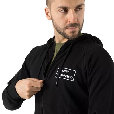 Sweat-shirt FRONT TOWARD ENEMY avec fermeture éclair et capuche NOIR Helikon-Tex® BL-FTE-CB-01 5