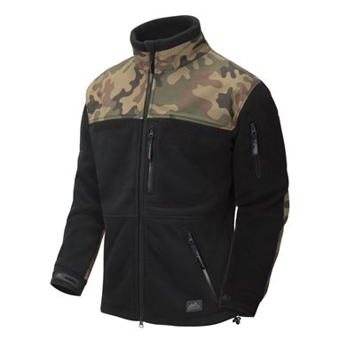 Veste INFANTRY polaire NOIR/WOODLAND POLONAIS