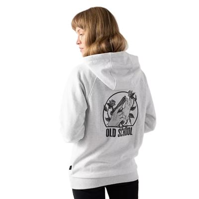 Sweat-shirt OLD SCHOOL avec fermeture éclair et capuche GRIS CLAIR MELANGÉ Helikon-Tex® BL-ODS-CB-2G 6