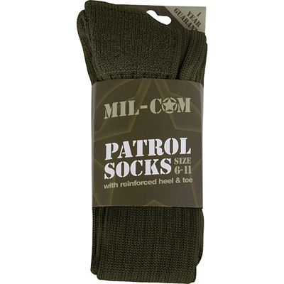 Chaussettes PATROL VERT taille 6-11 MIL-COM MSOPATG 2