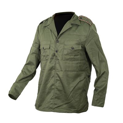 Blouse BULGARIE 3 boutons tricolore VERT