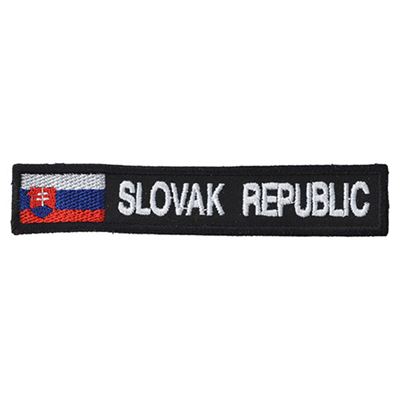 Écusson SLOVAK REPUBLIC + DRAPEAU - COULEUR
