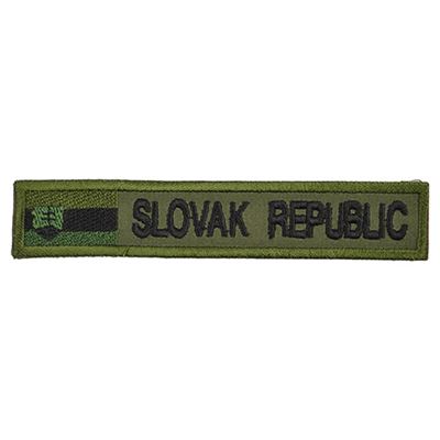 Écusson SLOVAK REPUBLIC + DRAPEAU - OLIV