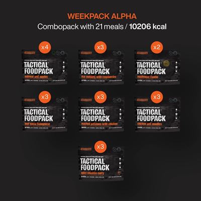 Nourriture déshydratée 21 portions WEEKPACK ALPHA TACTICAL FOODPACK C0017 5