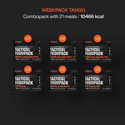 Nourriture déshydratée 21 portions WEEKPACK TANGO TACTICAL FOODPACK C0019 5