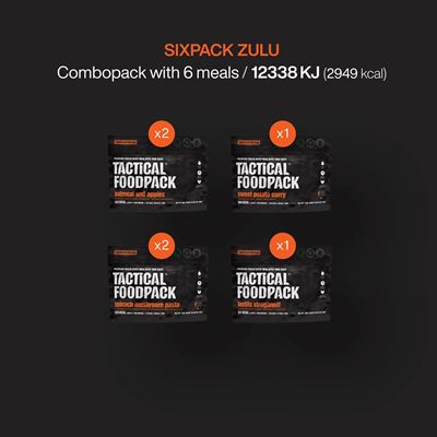 Nourriture déshydratée 6 portions SIXPACK ZULU TACTICAL FOODPACK C0022 2
