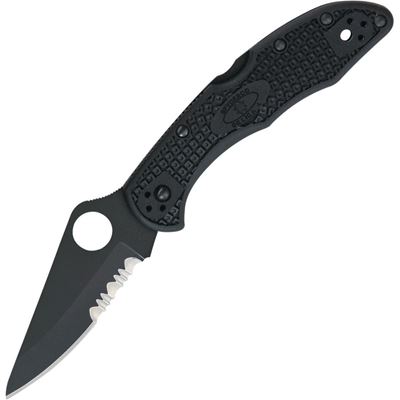 Couteau pliant DELICA® 4 lame combinée NOIR