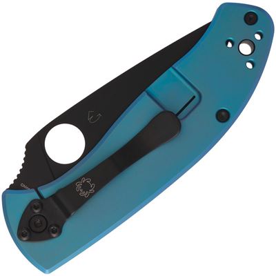 Couteau TENACIOUS® R.I.L. titane BLEU Spyderco C122TIBLBK 2