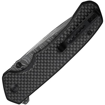 Couteau pliant BRAZEN à verrouillage par bouton et lame damassée CIVIVI C19059CDS1 3