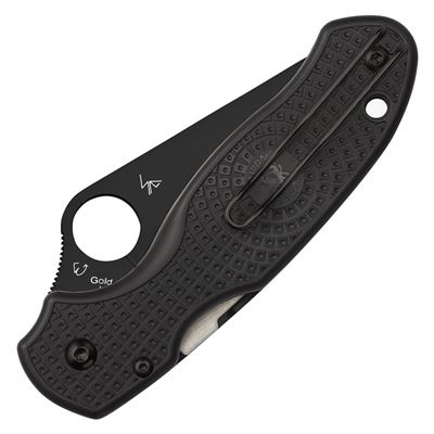 Couteau pliant PARA™ 3 lame dentelée NOIR Spyderco C223SBBK 2