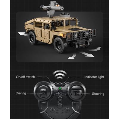 Kit de construction HUMVEE avec télécommande - 628 pièces  C51202W 3
