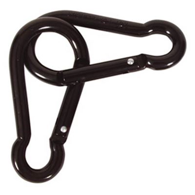 Mousqueton 8 mm NOIR 2 pièces