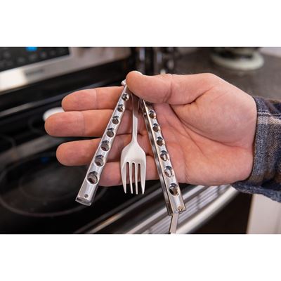 Fourchette PAPILLON pliante CALIBER GOURMET CBG-BF-1023-SL 3