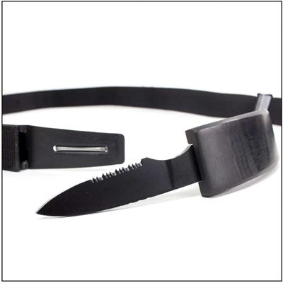 Ceinture tactique DAN VALOIS avec couteau dans la boucle NOIR  CEPDV01 5