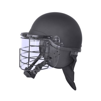 Casque RIOT VISOR avec visière et grille NOIR Commando CI-5116 5