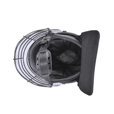 Casque RIOT VISOR avec visière et grille NOIR Commando CI-5116 3