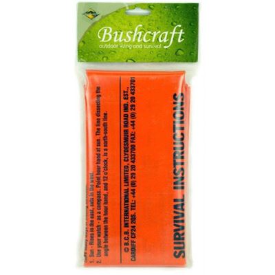 Sac de couchage de secours avec instructions ORANGE