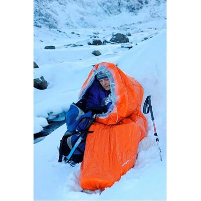 Sac de couchage BLIZZARD d'urgence emballé sous vide ORANGE BCB CL1639O 2