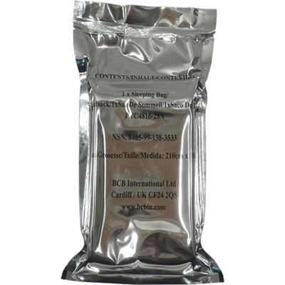 Sac de couchage de secours emballé sous vide