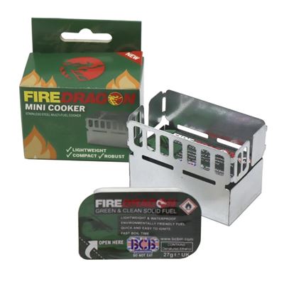 Réchaud FIRE DRAGON MINI COOKER en acier inoxydable BCB CN360 2