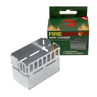 Réchaud FIRE DRAGON MINI COOKER en acier inoxydable