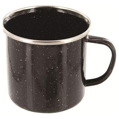 Tasse en métal émaillé 350 ml NOIR