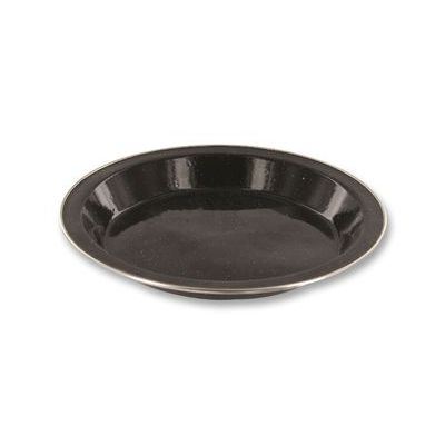 Assiette creuse en tôle émaillée NOIRE