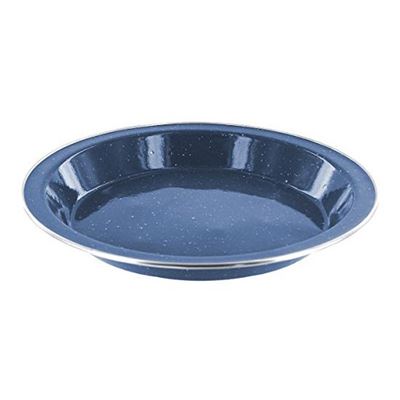 Assiette creuse en tôle émaillée BLEUE