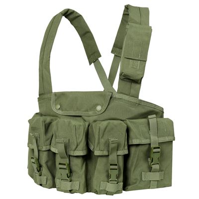 Gilet tactique CHEST RIG 7 poches VERT