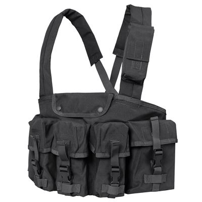 Gilet tactique CHEST RIG 7 poches NOIR