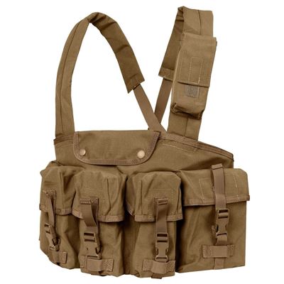 Gilet tactique CHEST RIG 7 poches COYOTE BROWN