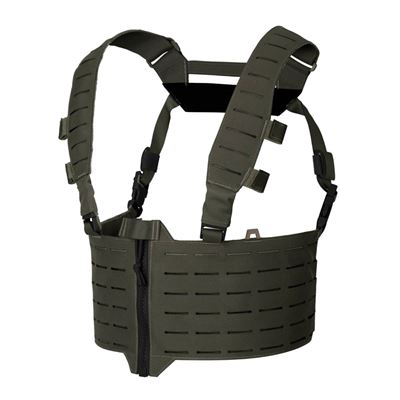 Gilet chest rig WARWICK ZIP FRONT® RANGER GREEN