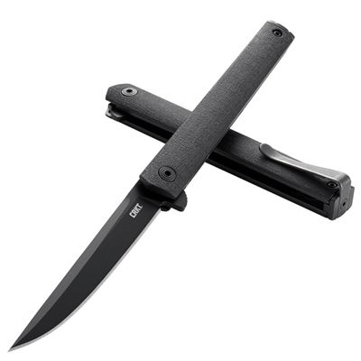 Couteau pliant CEO FLIPPER BLACKOUT NOIR CRKT CR7097K 4