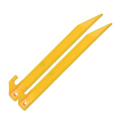 Piquet de tente EN PLASTIQUE 21,5 cm 6 pièces JAUNE