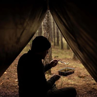 Set de cuisine carré 1100 ml INOX ESBIT® CS1100ST 6