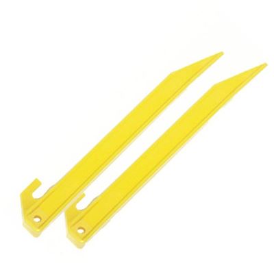 Piquet de tente EN PLASTIQUE 21,5 cm 50 pièces JAUNE