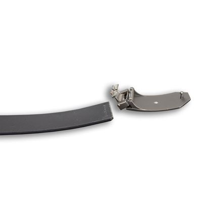 Ceinture en cuir avec boucle SPARTAN biseautée 40 mm NOIRE  CZ-608 2