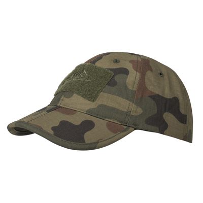 Casquette de baseball à fermeture velcro FOLDING® rip-stop PL WOODLAND