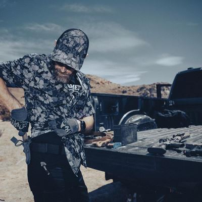 Casquette HAWAIIAN TRUCKER DARK OPS Helikon-Tex® CZ-HTR-SP-1N 4